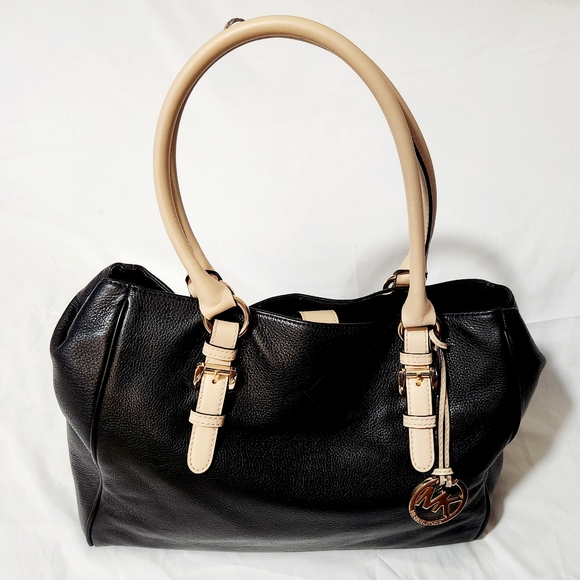 Michael Kors Jet Set Saffiano Shoulder Tote Bag Black - Picture 5 of 14